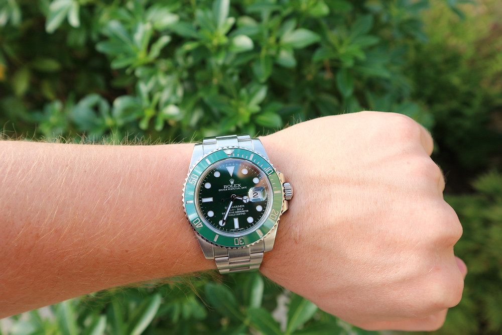 rolex green submariner replica ad